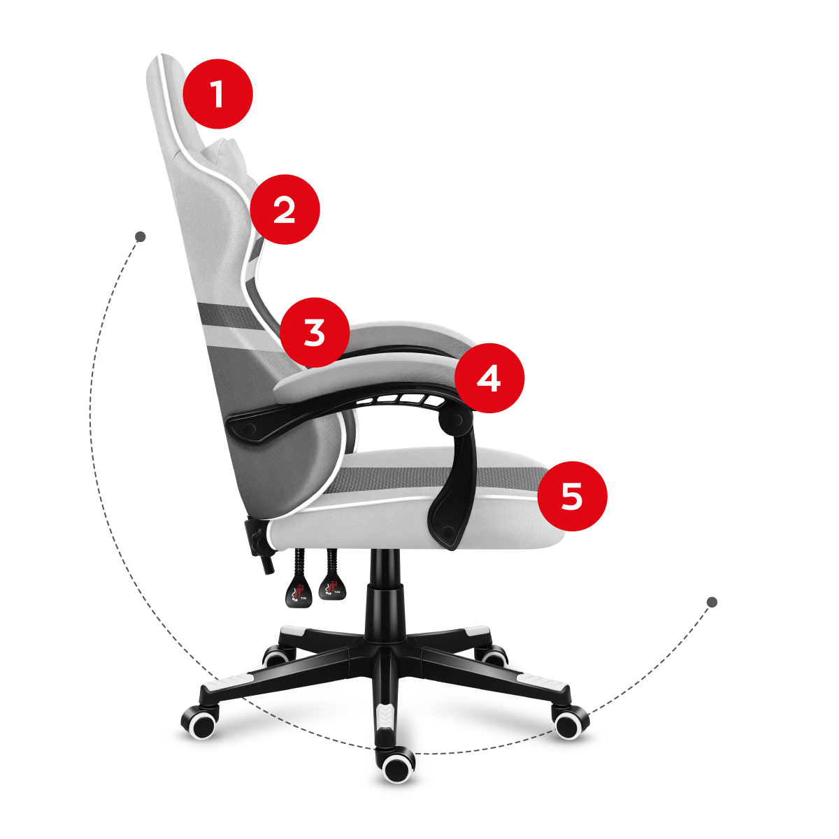 Ergonomiczny fotel gamingowy Force 4.4