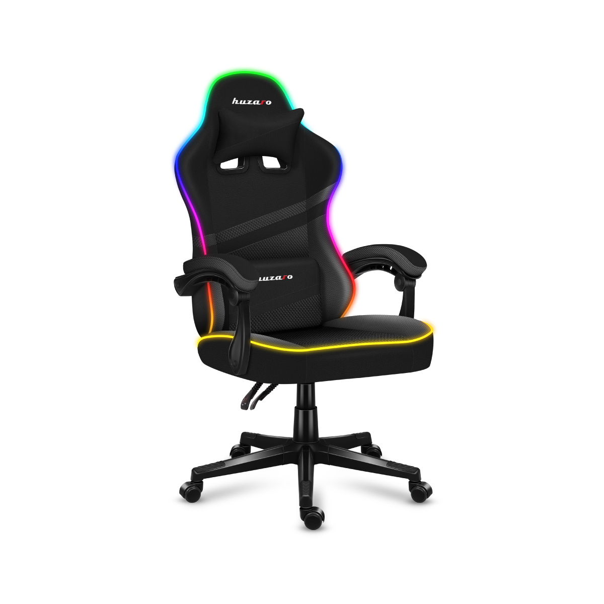 Fotel gamingowy Huzaro Force 4.4 RGB Black skos