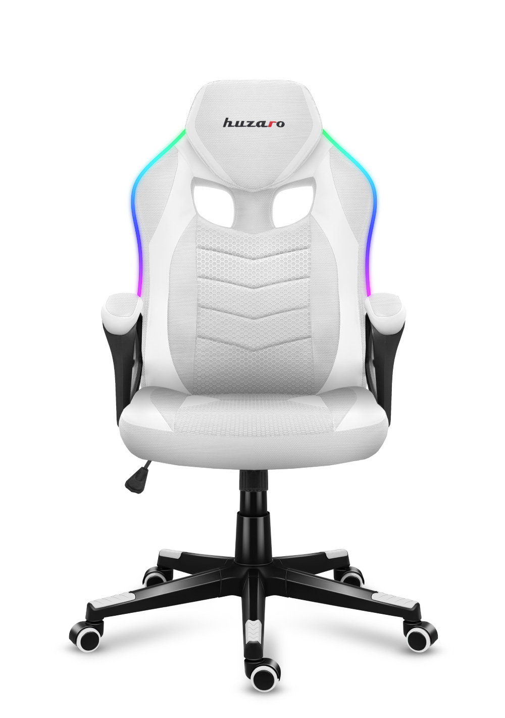 Fotel gamingowy Huzaro Force 2.5 RGB Carbon tryby świecenia