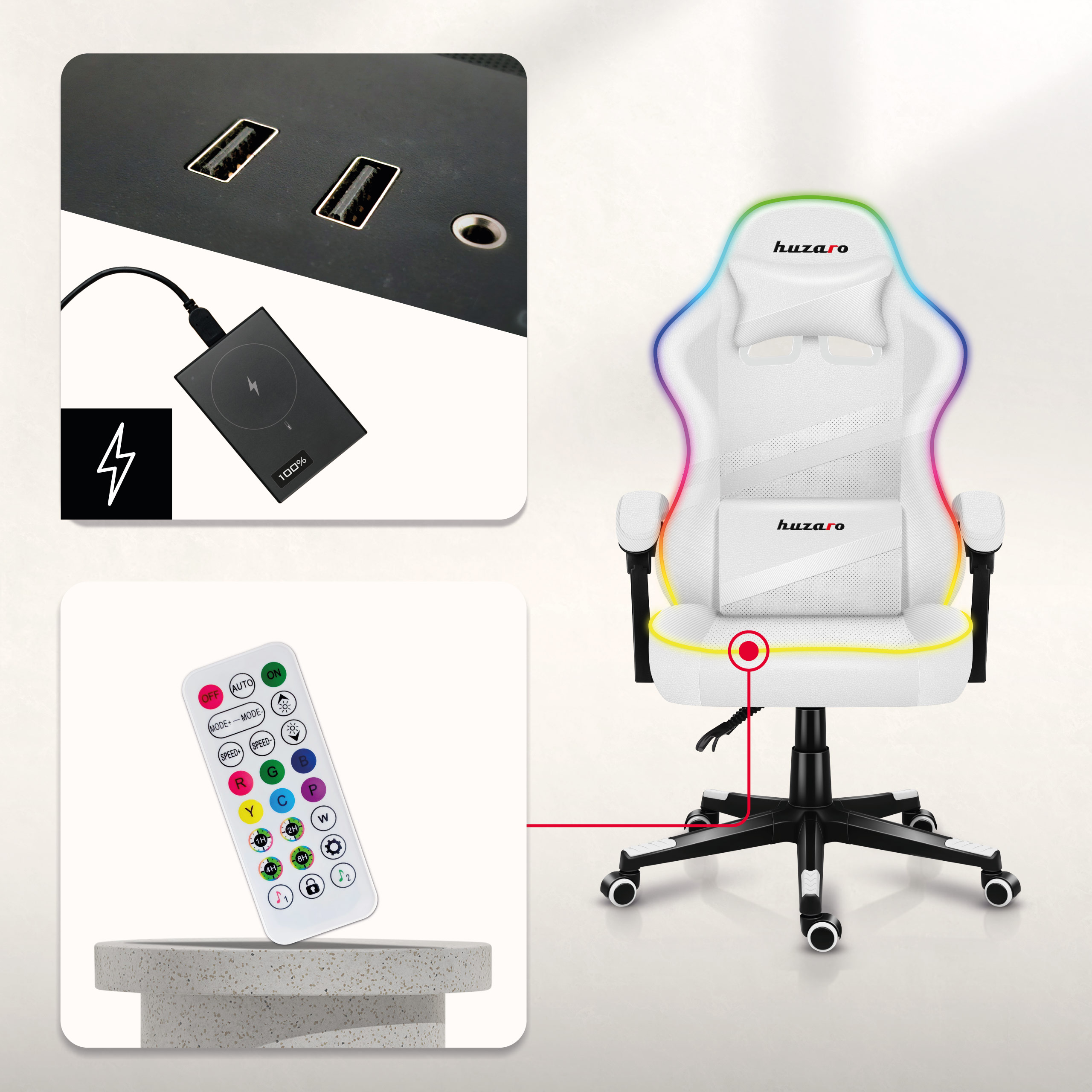 Fotel gamingowy Force 4.4 RGB LED