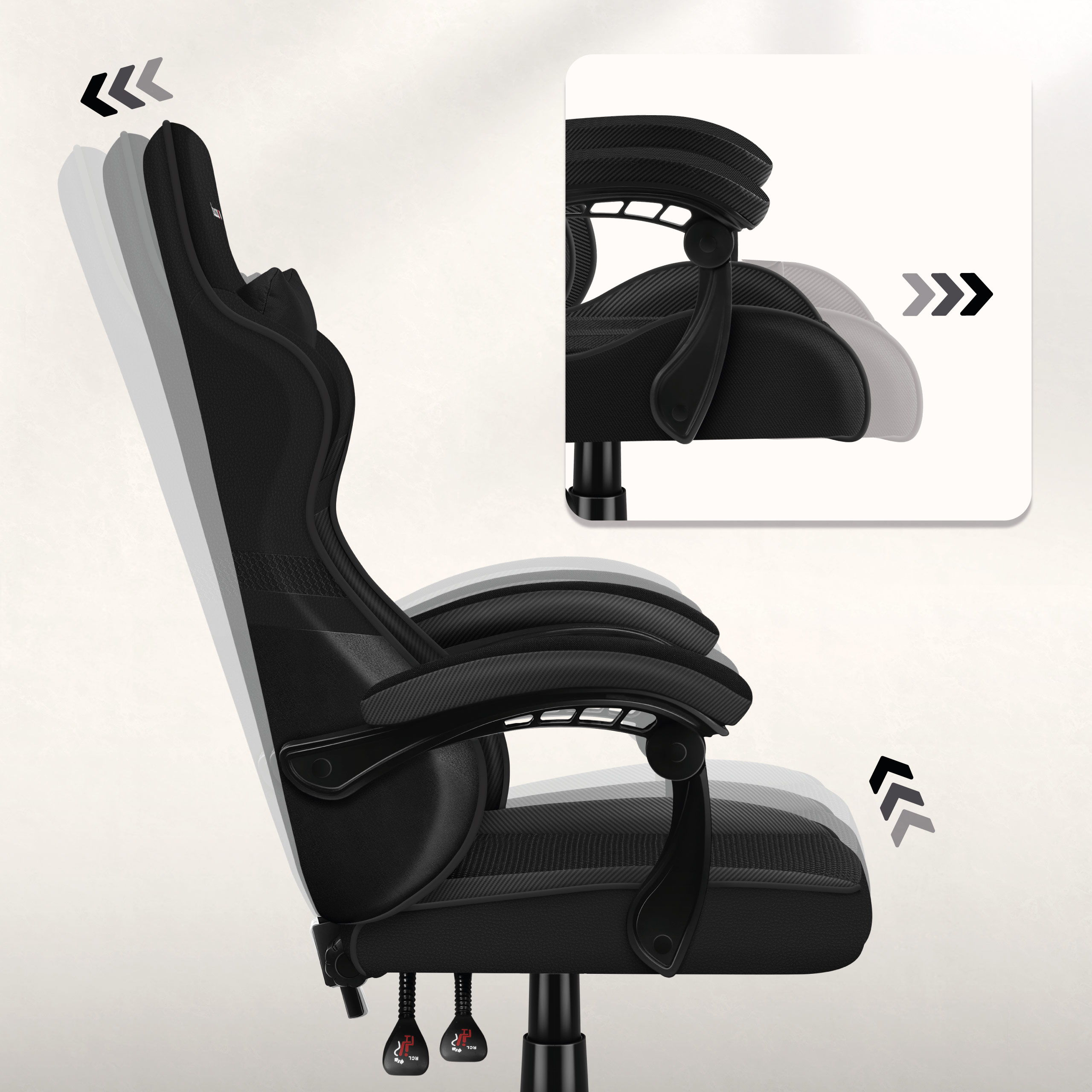 Fotel gamingowy Huzaro Force 4.4 z funkcją Softlex