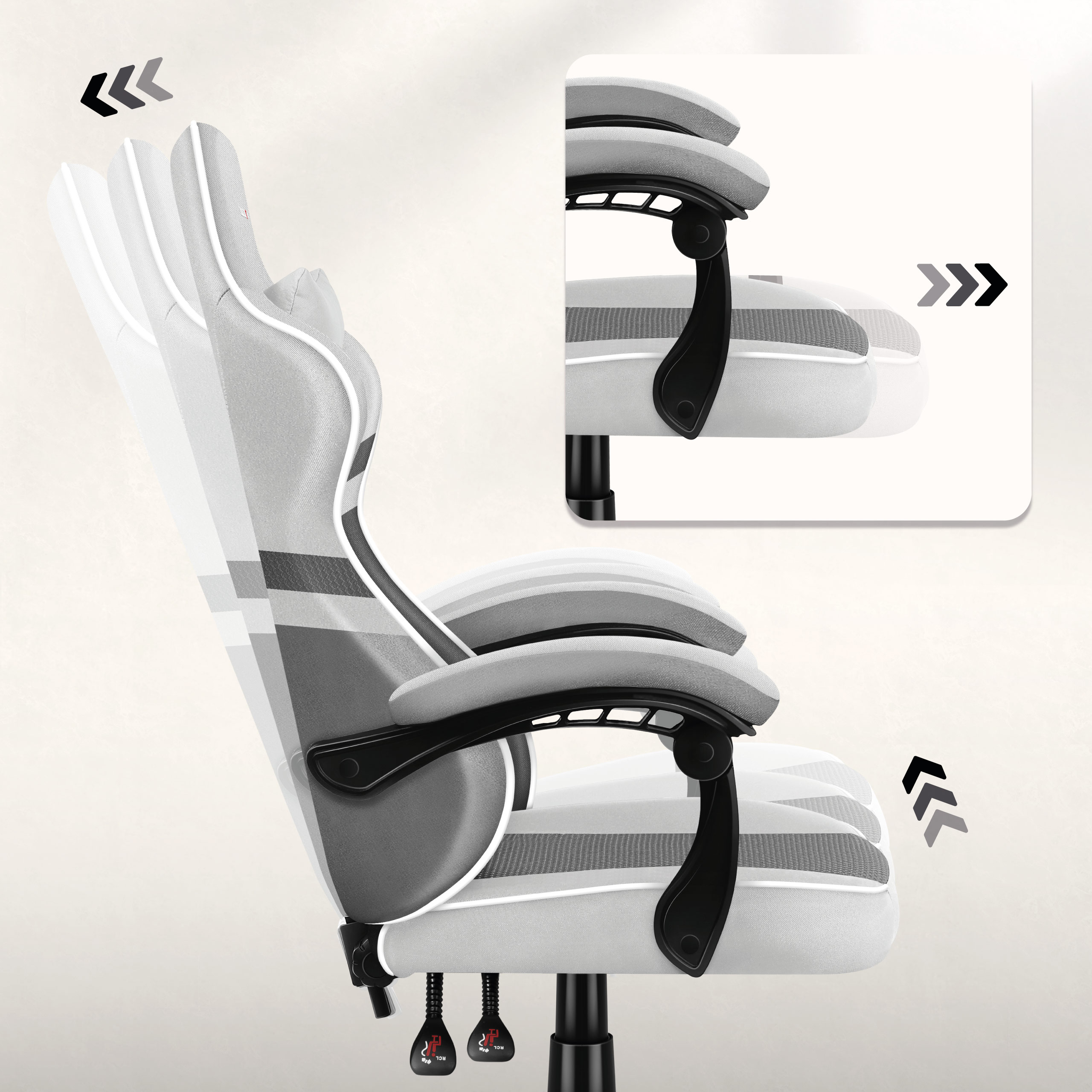 Fotel gamingowy Huzaro Force 4.4 z funkcją Softlex