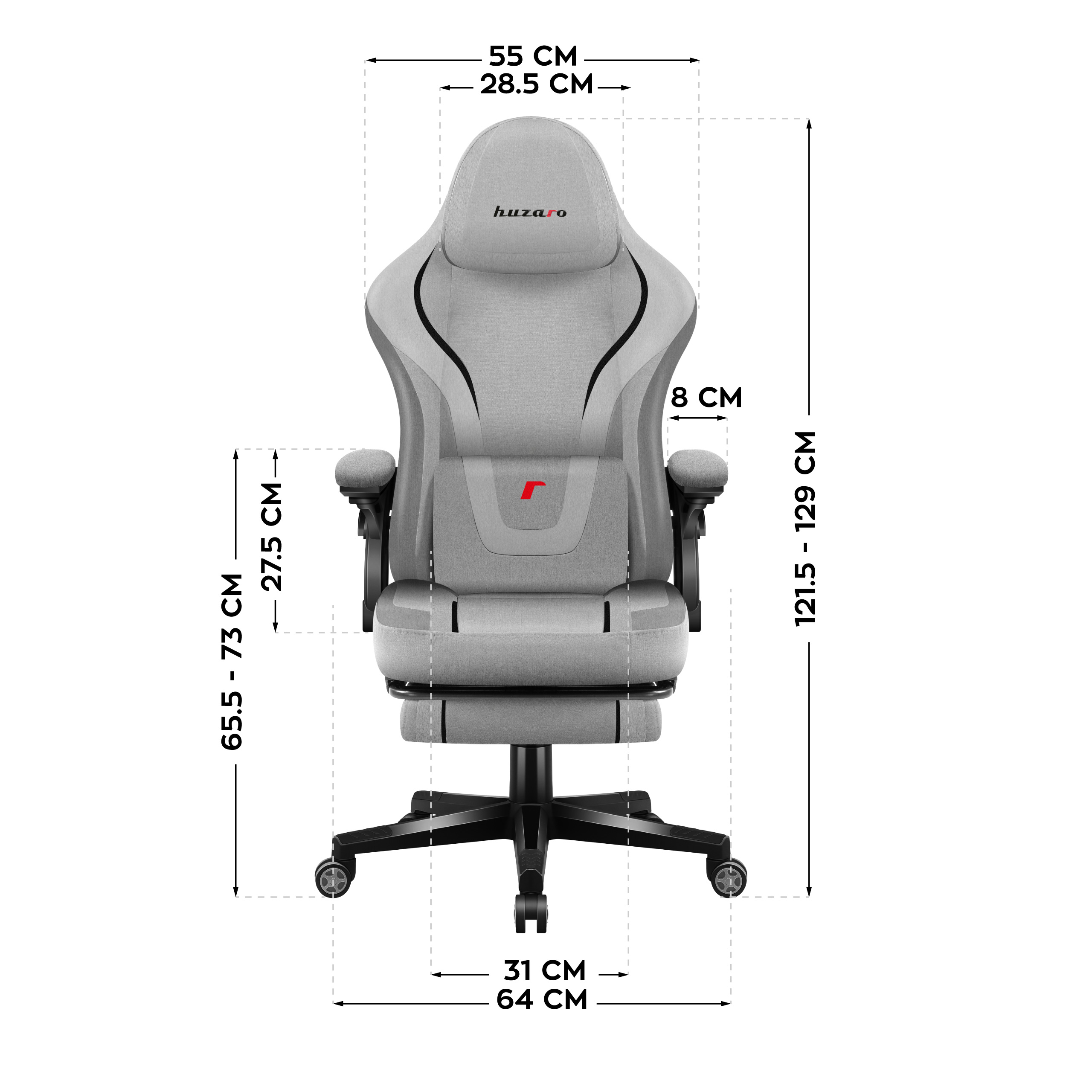 Wymiary fotela Force 4.6