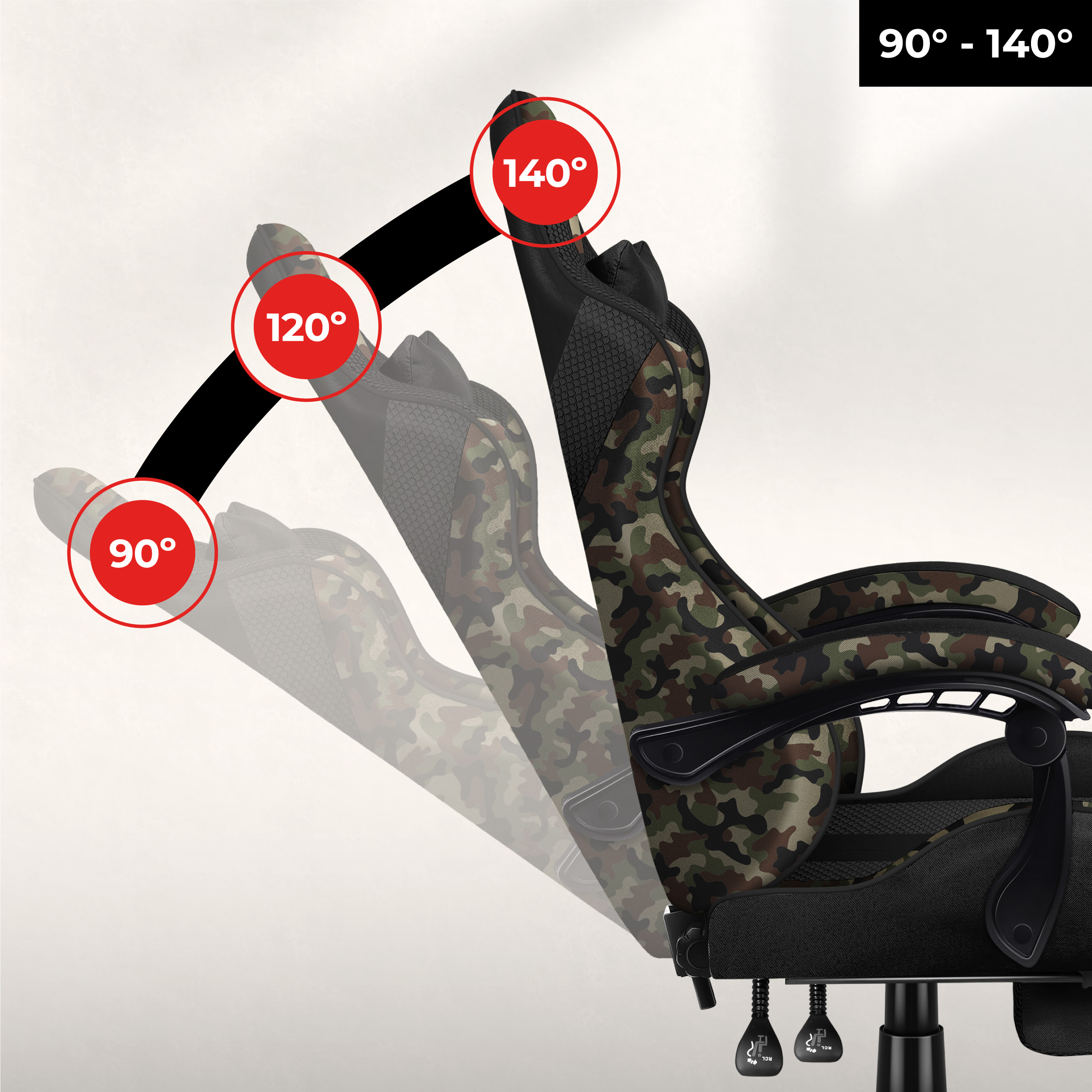 Poduszka mięśni karku do fotela Huzaro Force 4.7 Camo Mesh