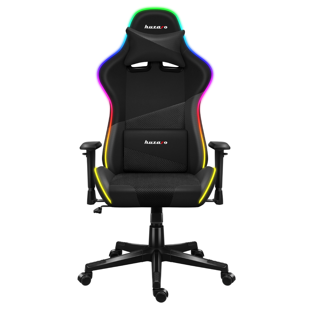 Przód fotela dla gracza Huzaro Force 6.2 White RBG