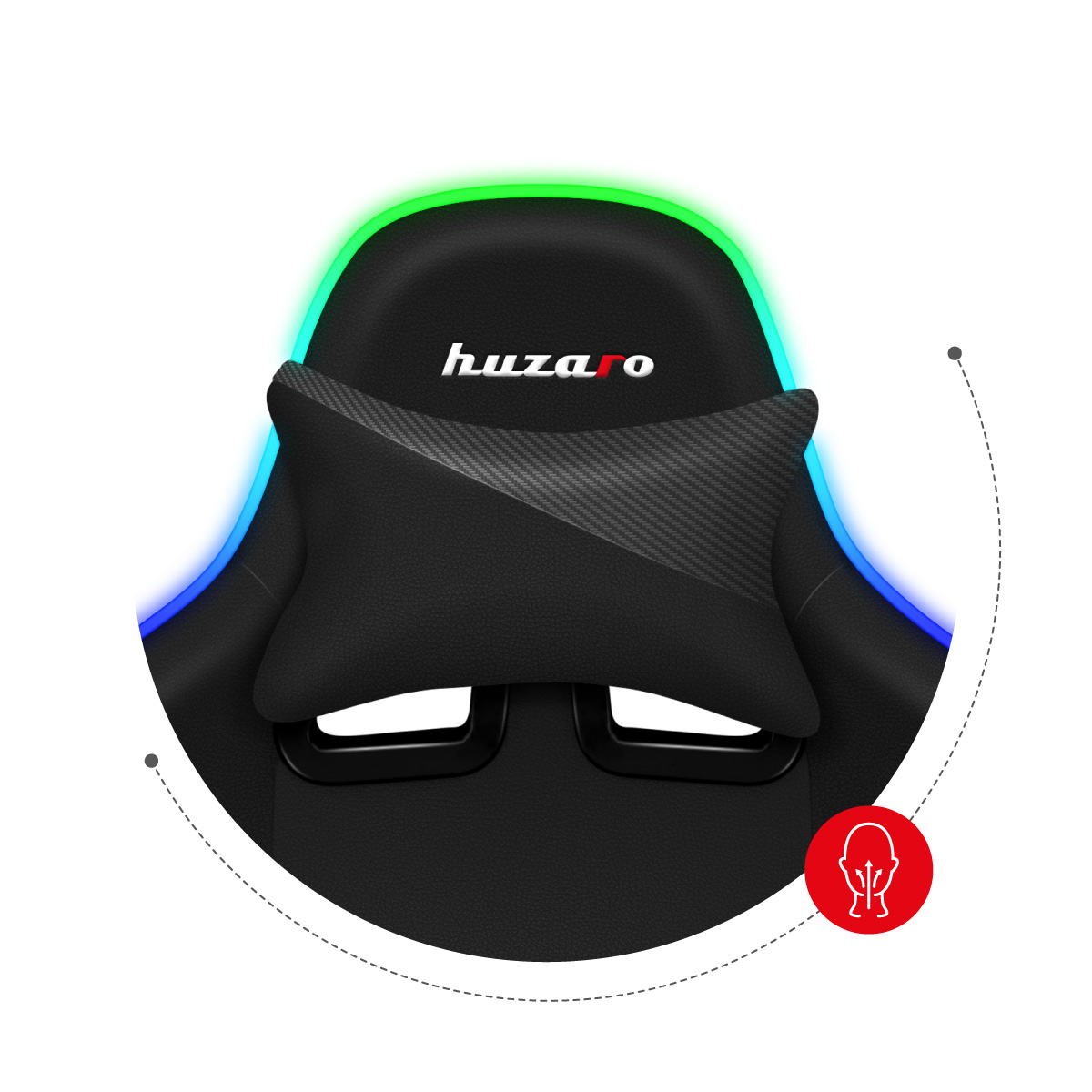 Poduszka pod kark fotel dla gracza Force 6.2 White RGB