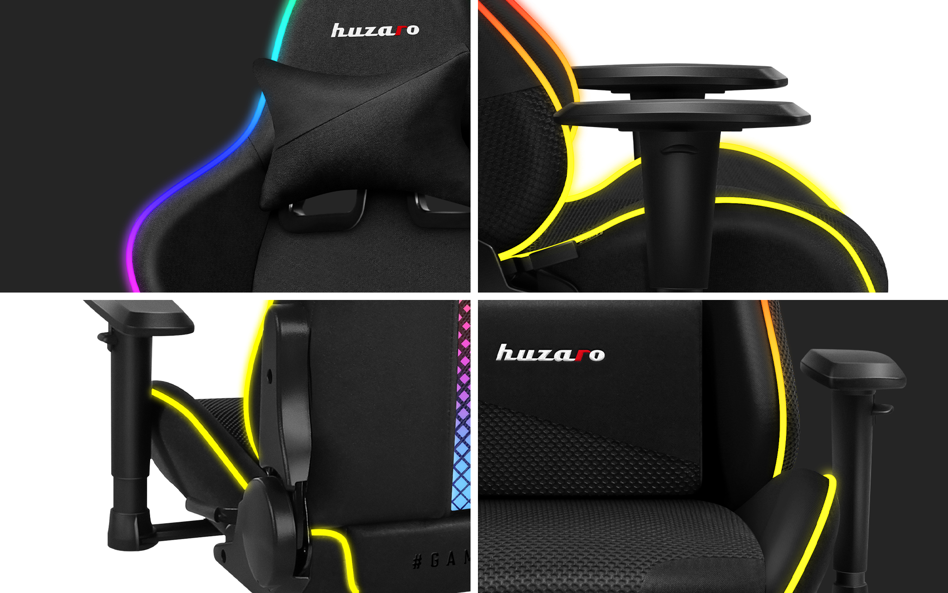 Zbliżenia fotela gamingowego Force 6.3 rgb