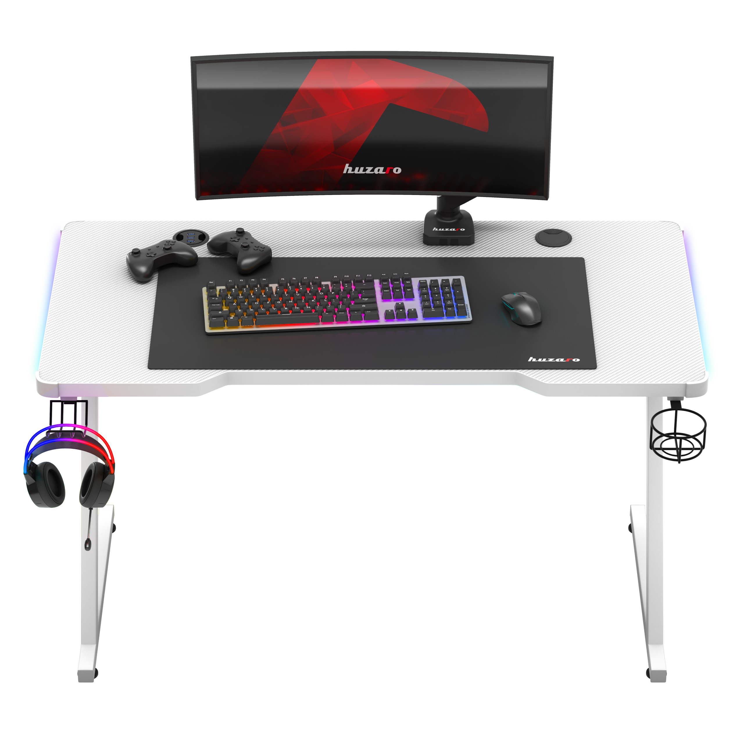 Biurko Hero 2.5 RGB z akcesoriami