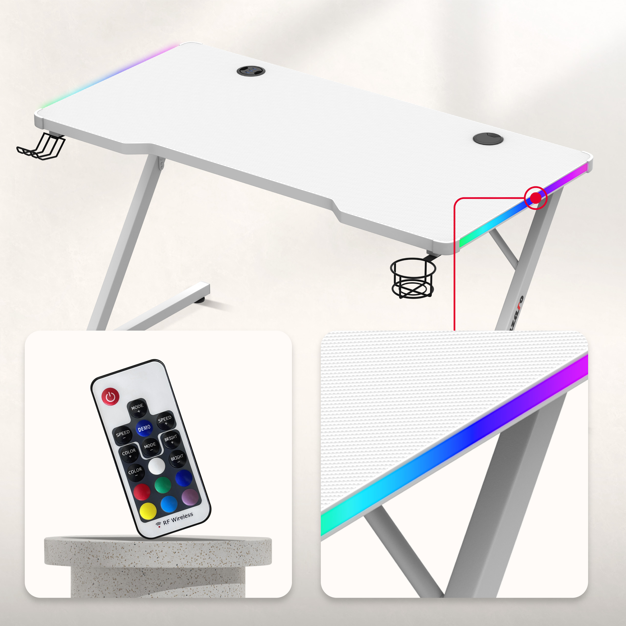 Oświetlenie RGB LED biurka Hero 2.5 RGB