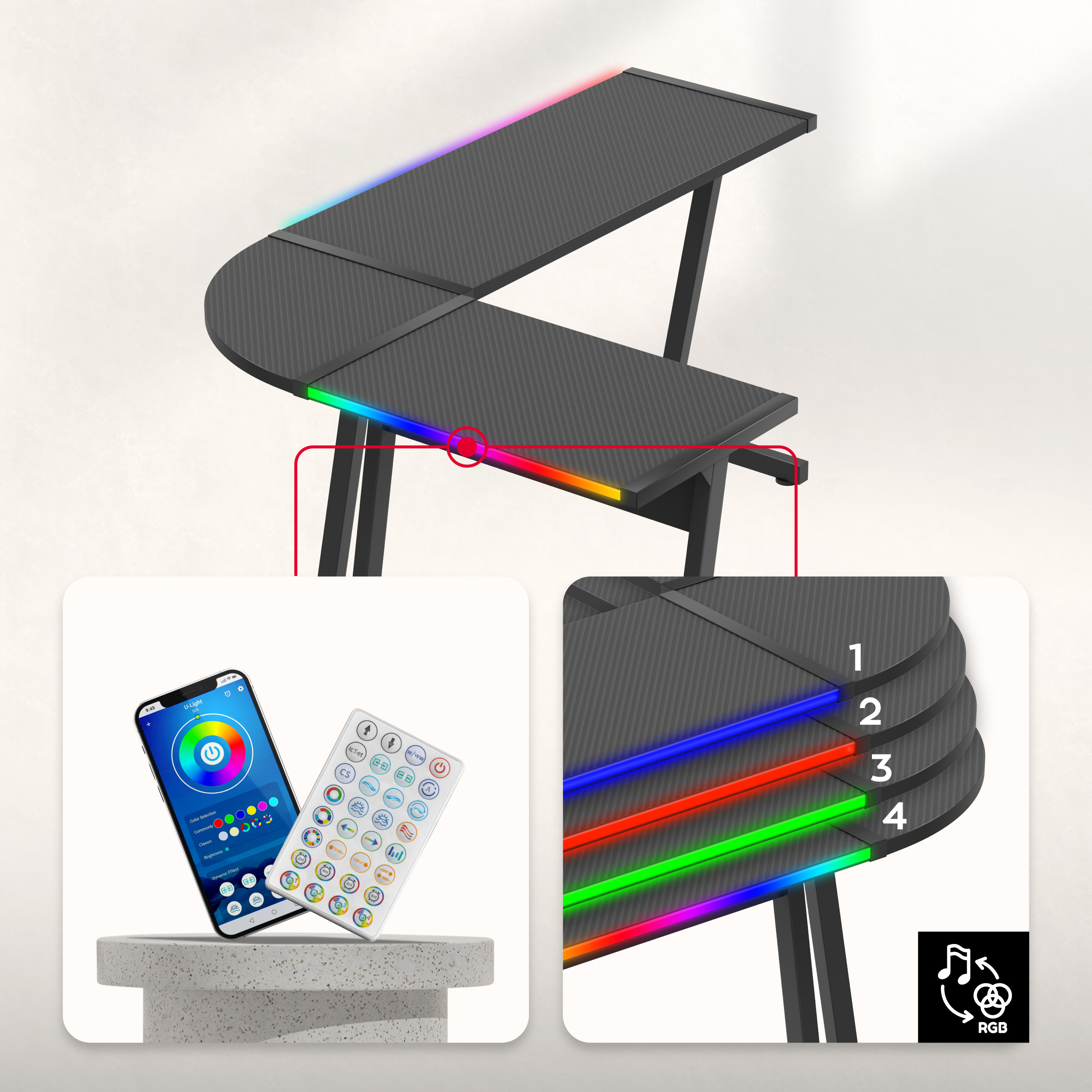 Hero 6.0 oświetlenie RGB LED