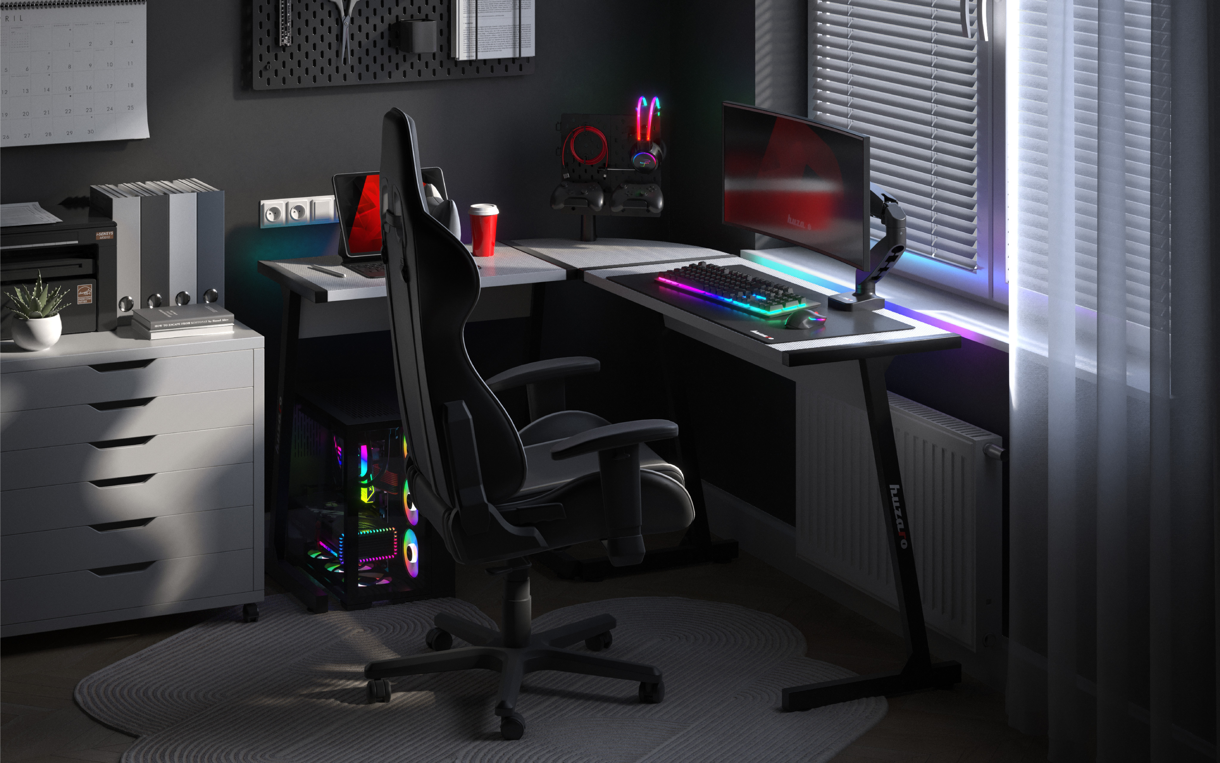 Huzaro Hero 6.0 RGB LED zbliżenia