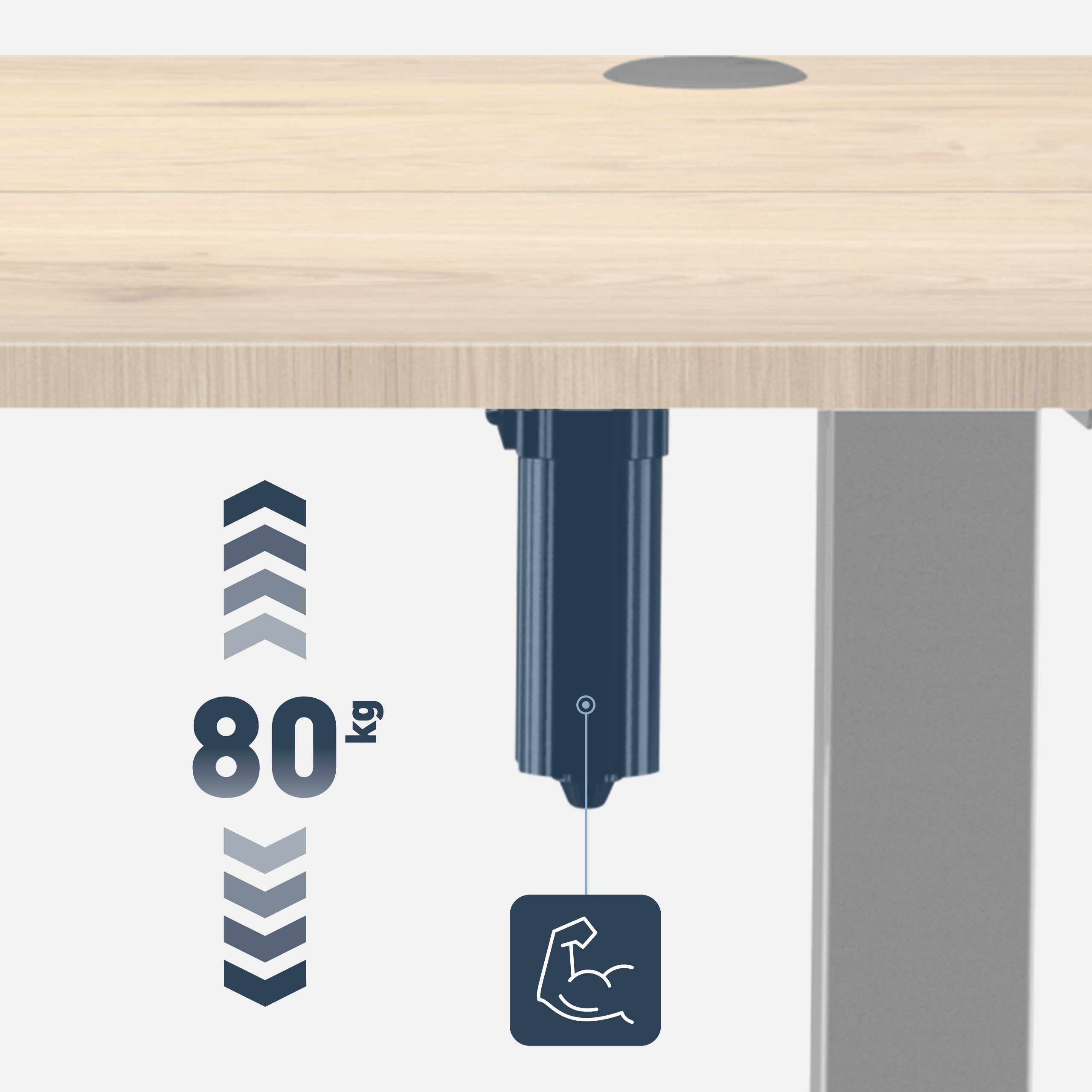 Silnik regulujący wysokość biurka  Mark Adler Leader 7.0