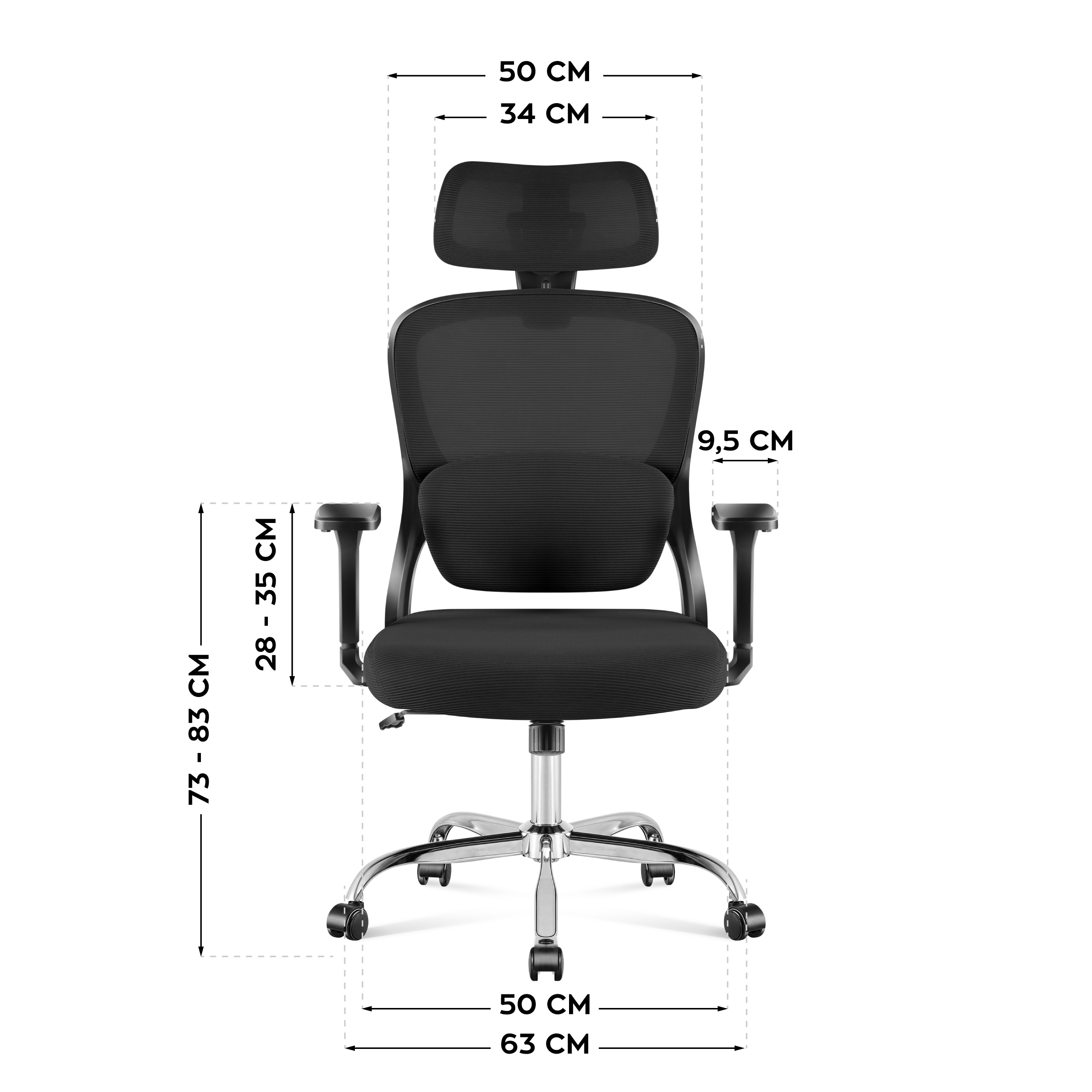 Wymiary fotela Manager 3.2
