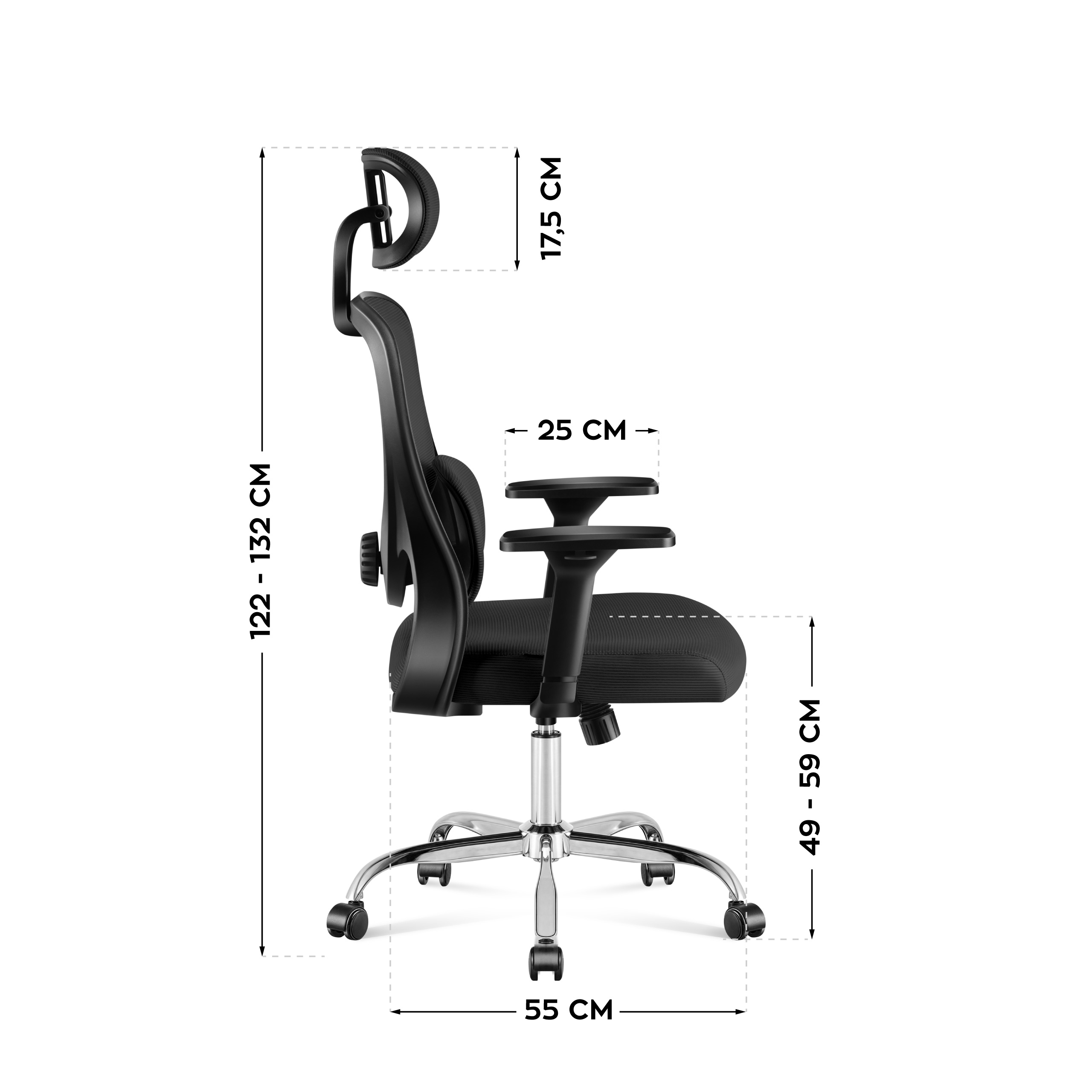 Wymiary fotela Manager 3.2