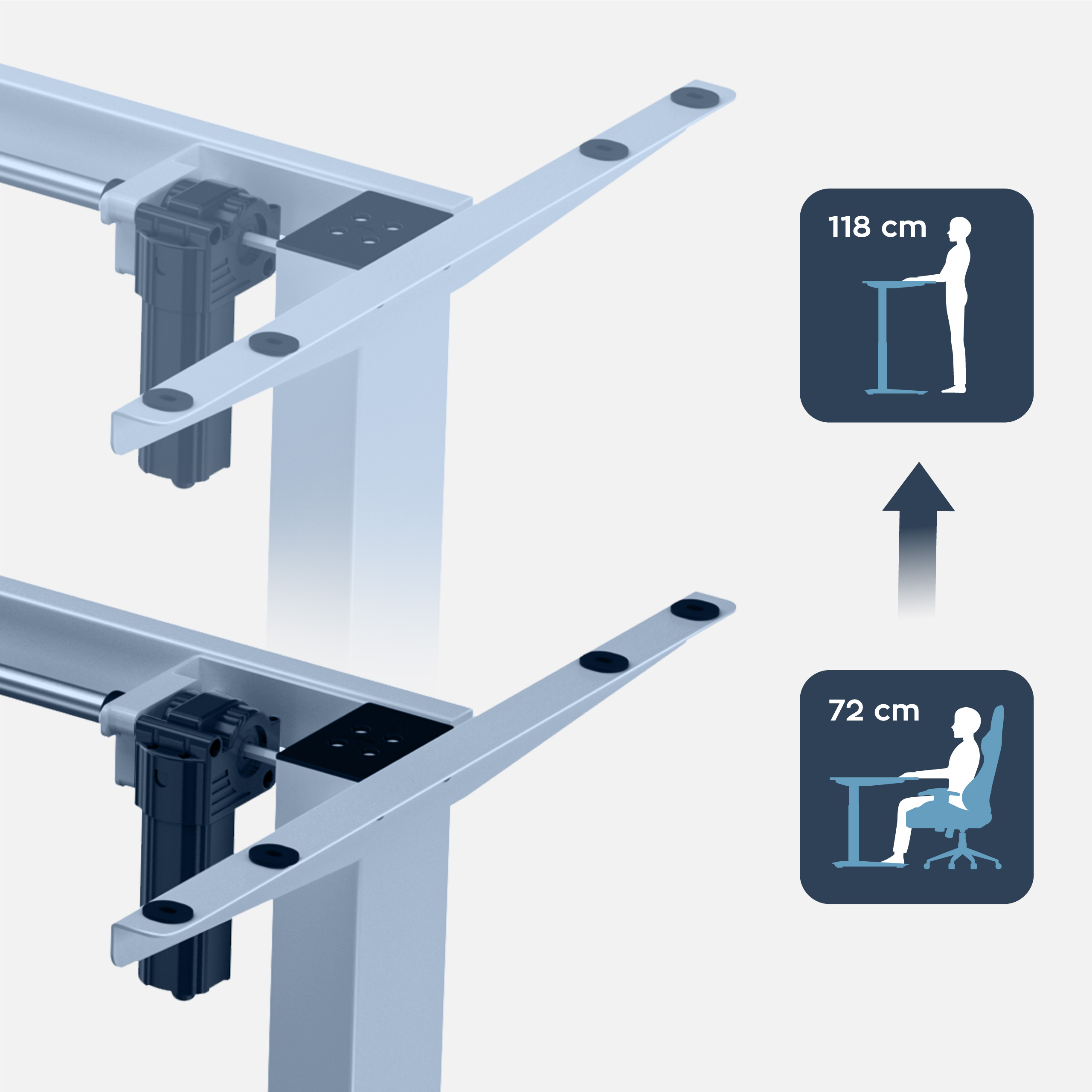 Możliwość montażu dowolnego blatu w Xeno 4.1