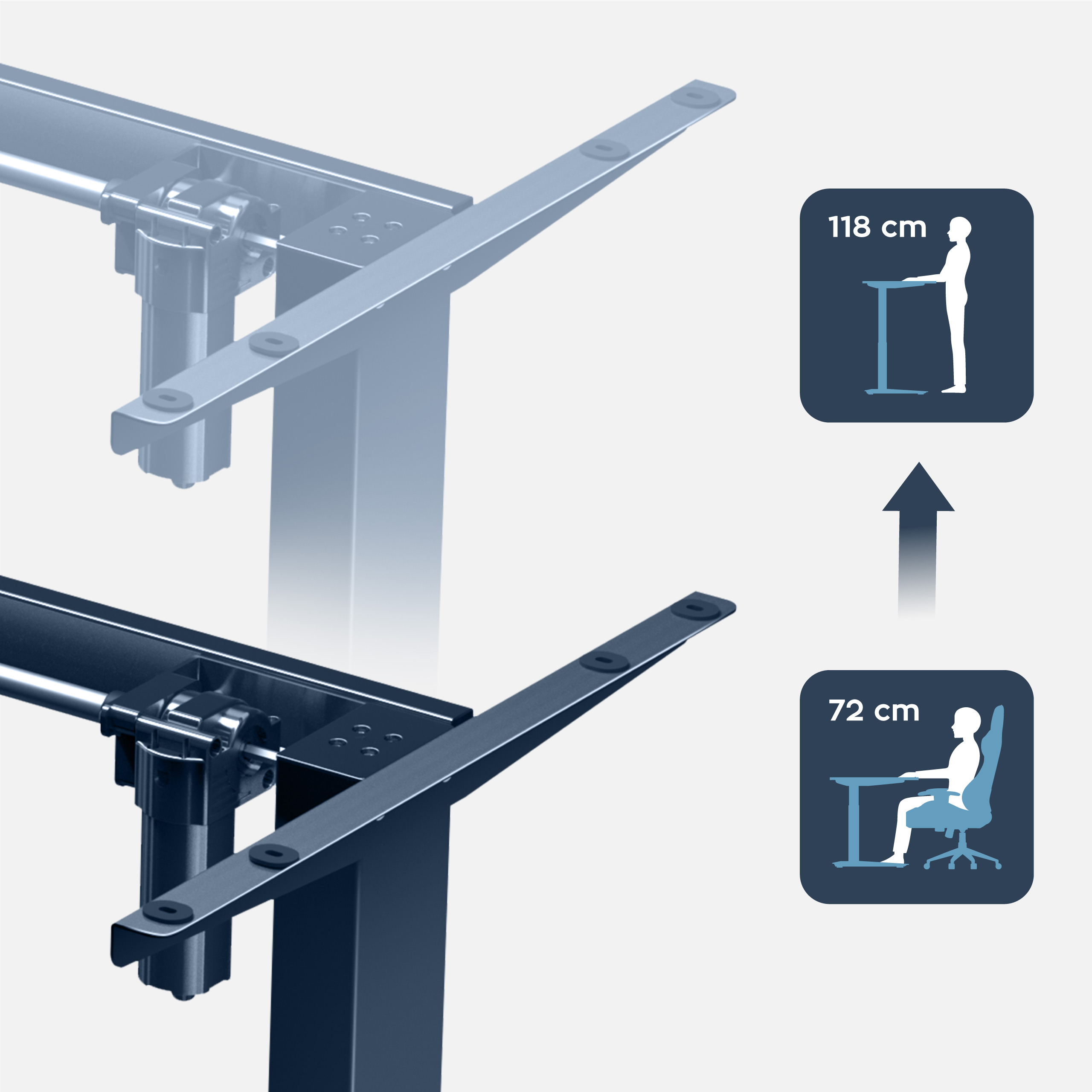 Możliwość montażu dowolnego blatu w Xeno 4.1