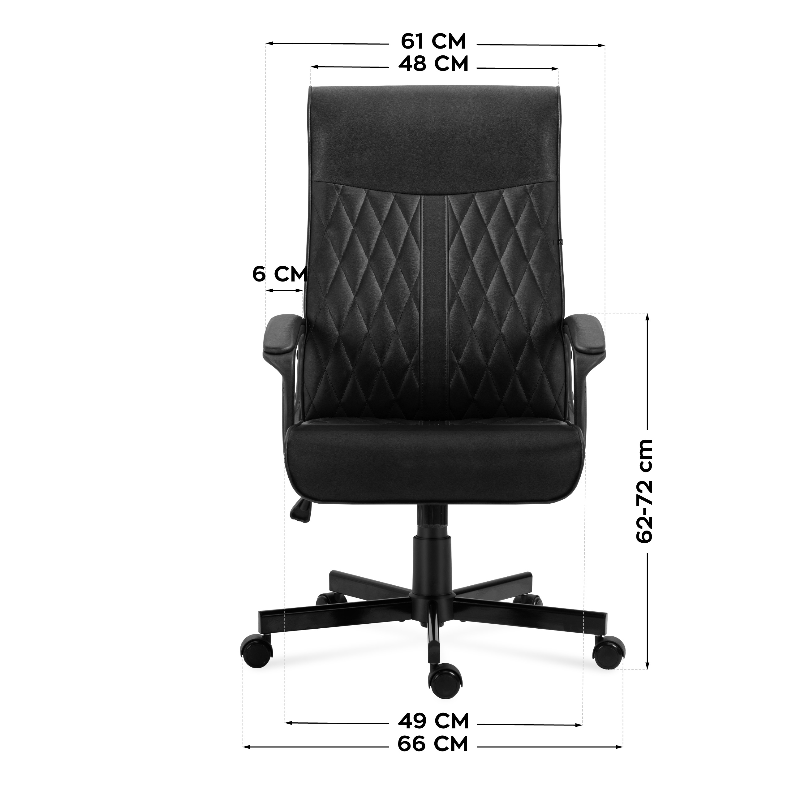 Wymiary fotela Mark Adler Boss 3.2