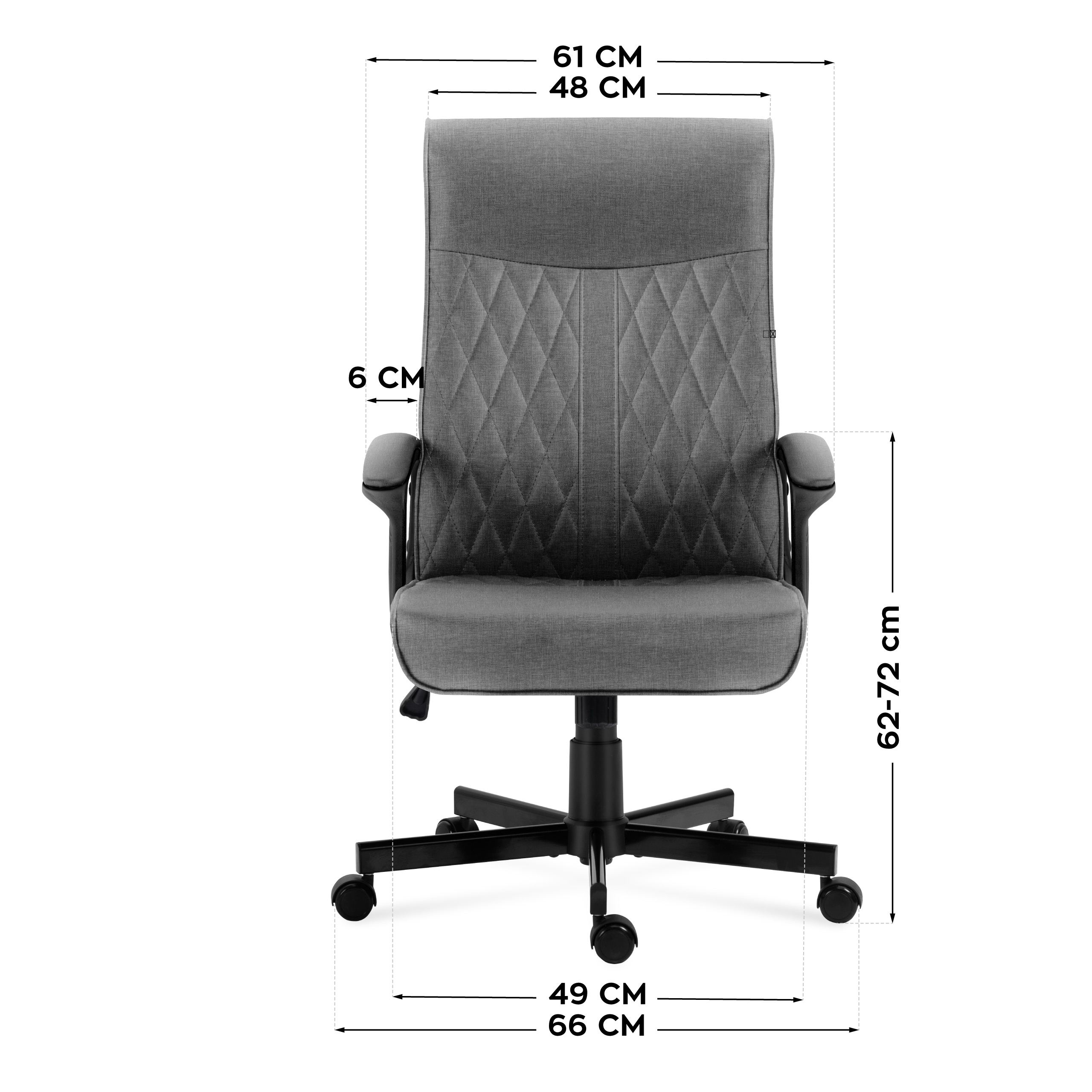 Wymiary fotela Mark Adler Boss 3.2