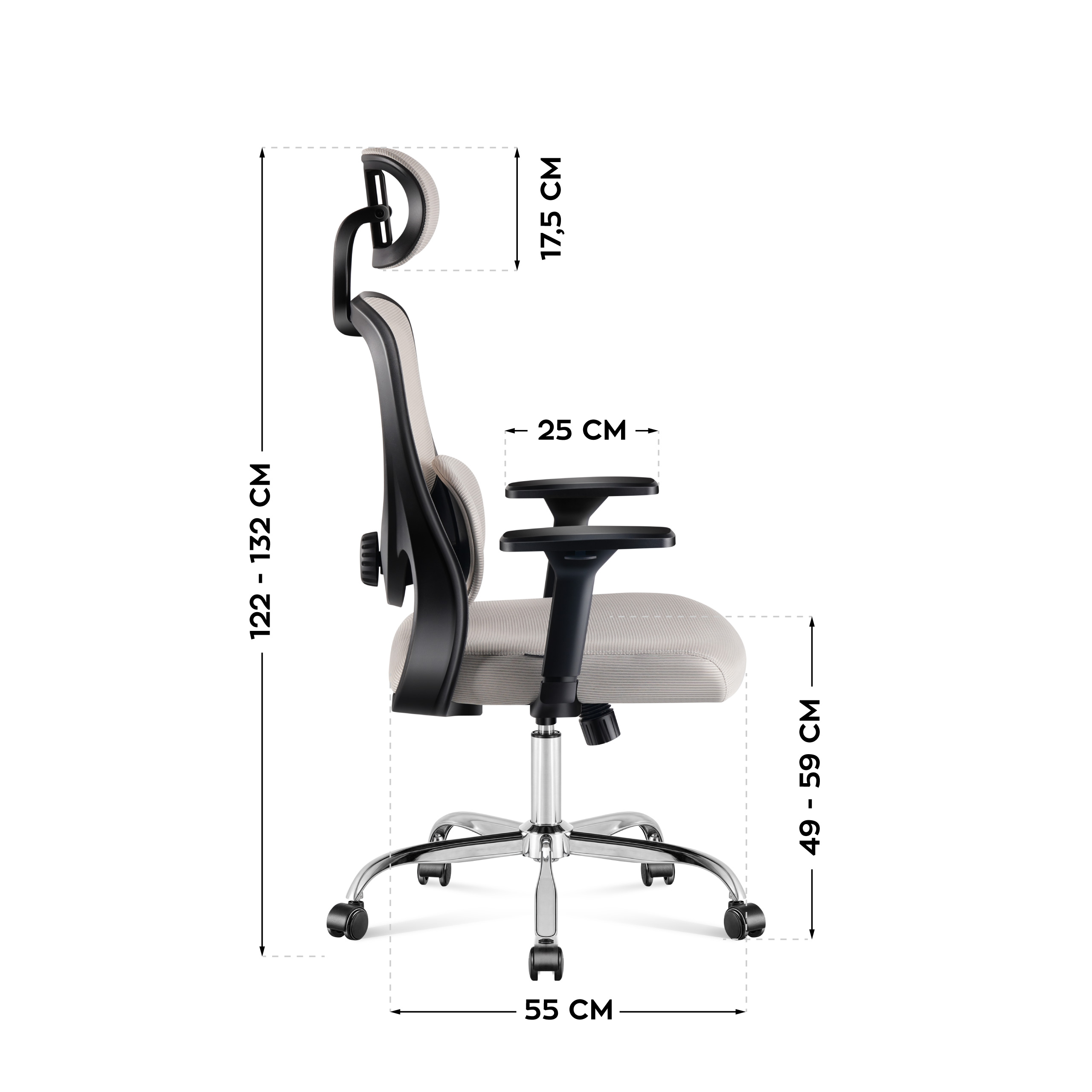 Wymiary fotela Manager 3.2