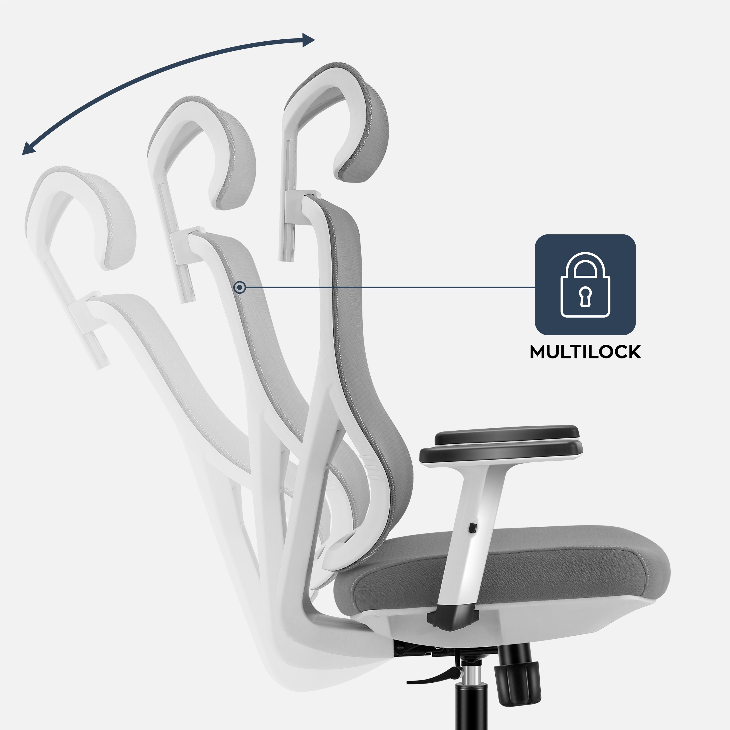 Regulacja oparcia w fotelu ergonomicznym Manager 3.3