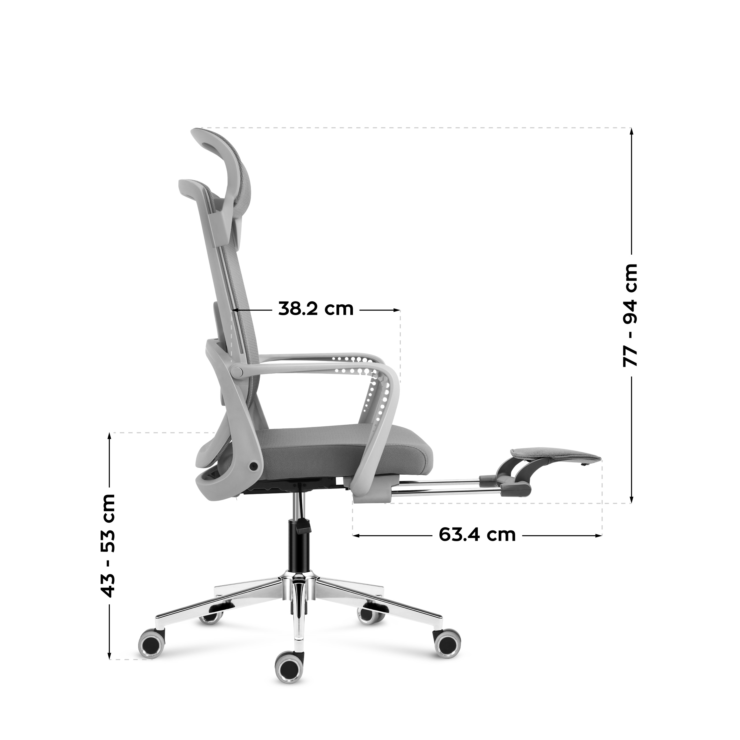 Wymiary fotela Huzaro Manager 3.6