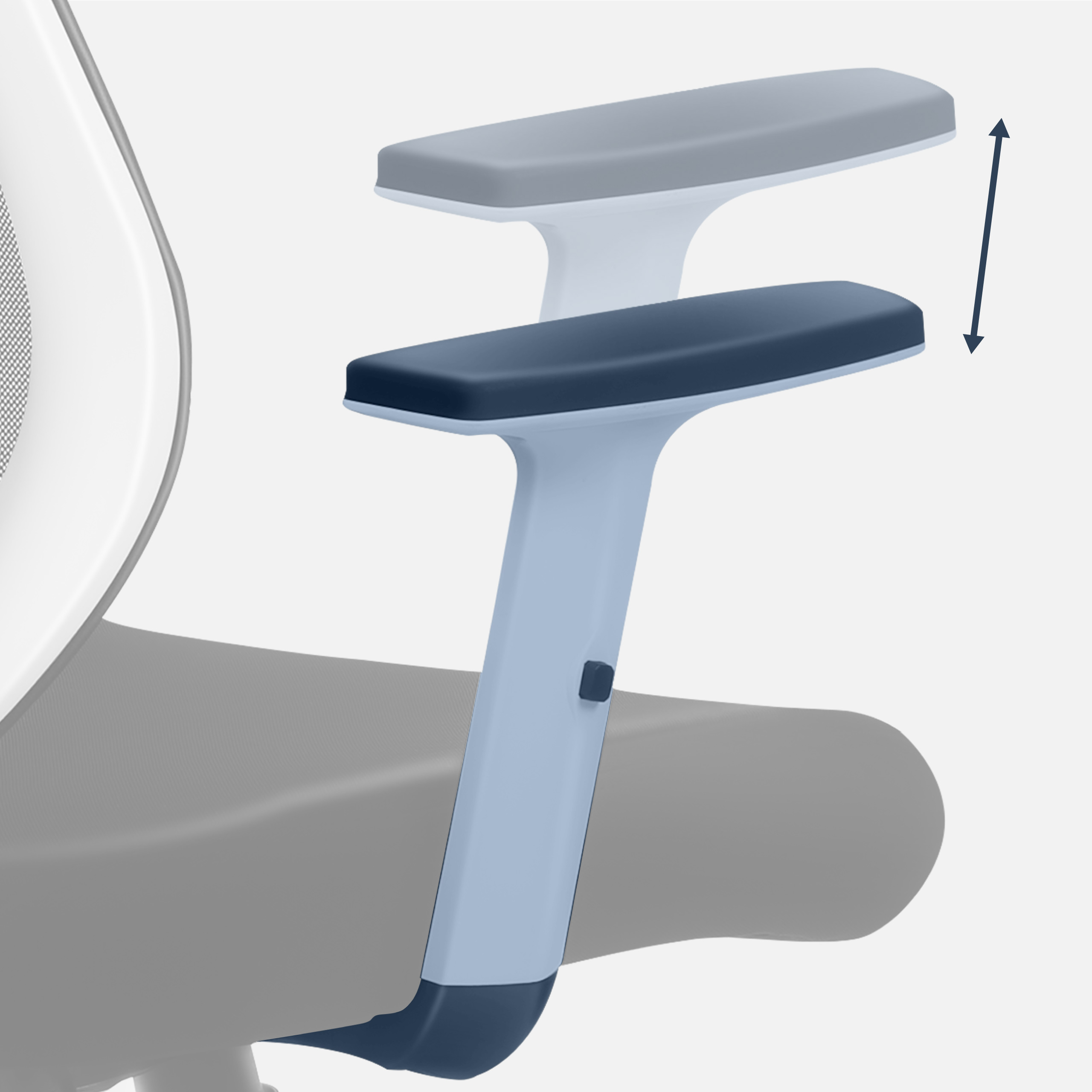 Prawy podłokietnik w fotelu biurowym Manager 3.9 Black