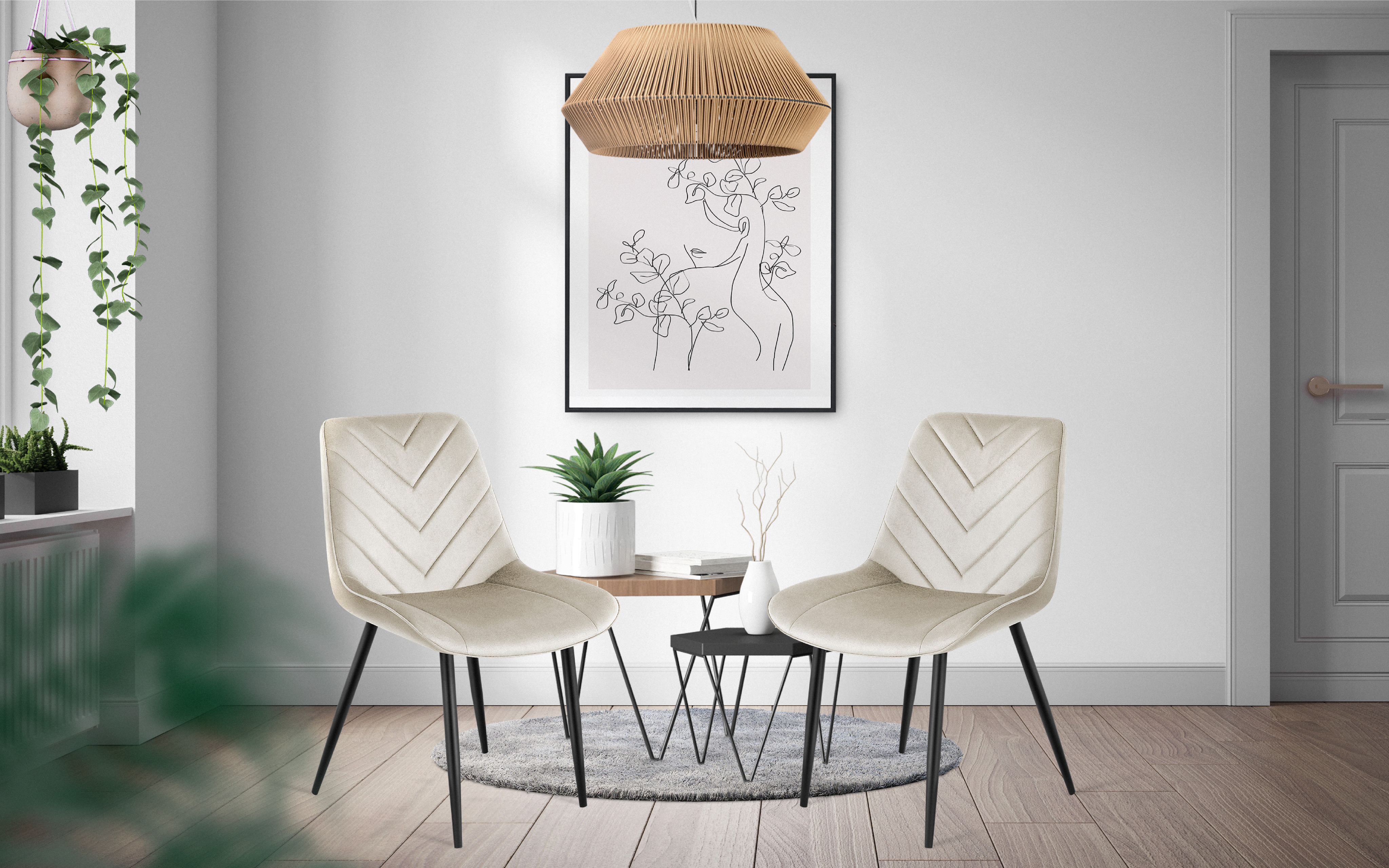 Prince 3.0 green w eleganckiej jadalni