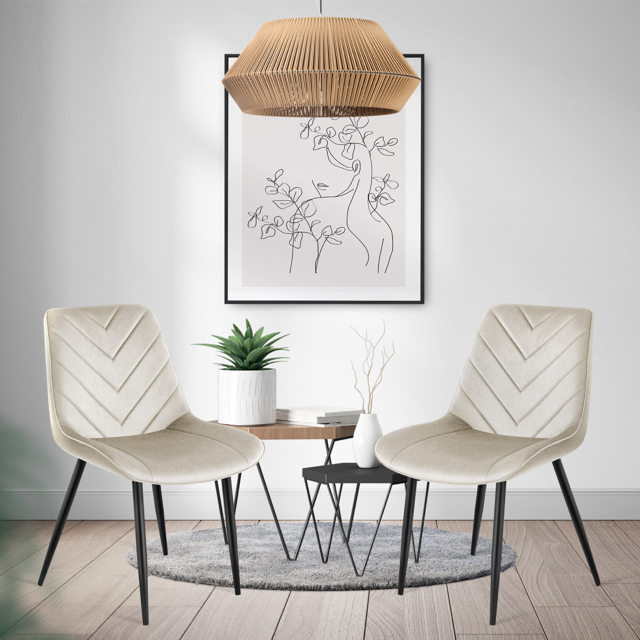 Krzesła Prince 3.0 green w jadalni